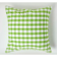 Block Check Cotton Gingham Cushion Cover cm x 50 cm