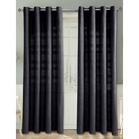 Cotton Rajput Ribbed Curtain Pair cm width x 137 cm drop