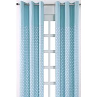 Cotton Stars Ready Made Eyelet Curtain Pair cm width x 183 cm drop