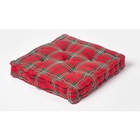 Cotton Edward Tartan Floor Cushion cm x 50 cm