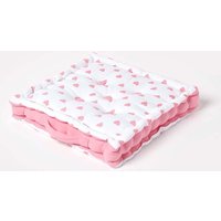Cotton Hearts Floor Cushion cm x 40 cm