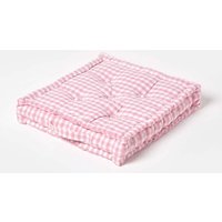 Cotton Gingham Check Floor Cushion cm x 40 cm