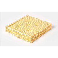 Cotton Gingham Check Floor Cushion cm x 40 cm