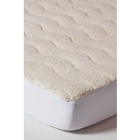 Deep Quilted Fleece Mattress Topper Double