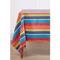 Striped Cotton Tablecloth 137cm x 137 cm