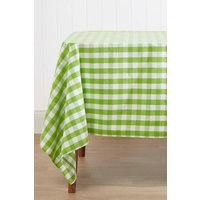 Block Check Cotton Gingham Tablecloth 137cm x 178cm cm x 178 cm
