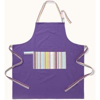 Homescapes Osaka Purple Stripe Cotton Apron