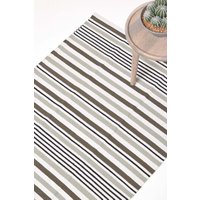Modern Scandinavian Style Striped Cotton Rug cm x 180 cm