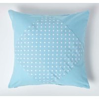 Cotton Plain & Polka Dots Cushion Cover cm x 60 cm