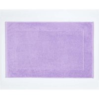 Homescapes Imperial Plain Cotton Bath Mat in Lilac