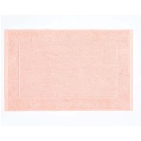 Homescapes Imperial Plain Cotton Bath Mat in Peach