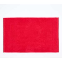 Homescapes Imperial Plain Cotton Bath Mat in Red