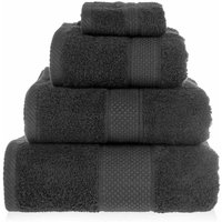 Homescapes 500 GSM Turkish Cotton Towel Soft, Absorbent & Quick-Drying in Black