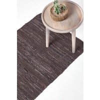 Denver Leather Woven Hall Runner 66 x 200 cm cm x 200 cm