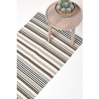 Modern Scandinavian Style Striped Cotton Hall Runner 66 x 200 cm cm x 200 cm