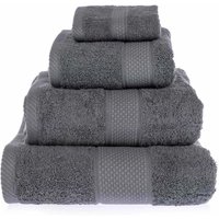 Homescapes 500 GSM Turkish Cotton Towel Soft, Absorbent & Quick-Drying in Grey