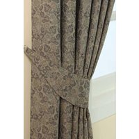 Vintage Floral Jacquard Curtain Tie Back Pair