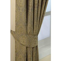 Damask Jacquard Curtain Tie Back Pair