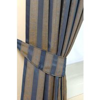 Stripe Jacquard Curtain Tie Back Pair