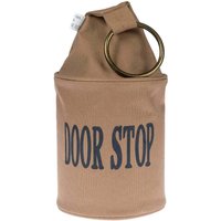 Homescapes Heavyweight Filled Fabric Door Stop in Brown