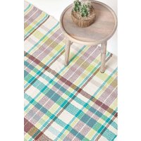 Wilson Handwoven Tartan Cotton Rug cm x 170 cm