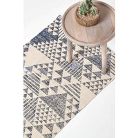 Delphi Geometric Cotton Printed Hall Runner 66 x 200 cm cm x 200 cm