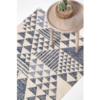 Delphi Geometric Style 100% Cotton Printed Rug cm x 150 cm