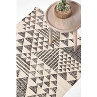 Delphi Geometric Style 100% Cotton Printed Rug cm x 170 cm