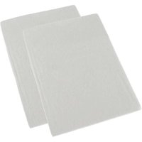 100% Brushed Cotton Cot Flat Sheet Pair 100 x 150 cm