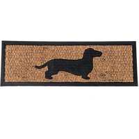 Dog Silhouette Non Slip Coir Doormat cm x 75 cm