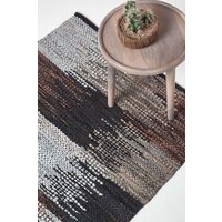 Real Leather Handwoven Cutshuttle Rug cm x 180 cm