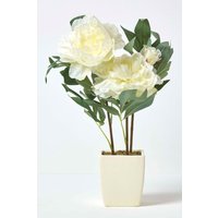 Artificial Peonies Decorative Pot 48 cm Tall