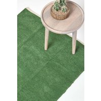 100% Cotton Plain Chenille Rug Dark cm x 70 cm