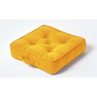 Rajput Ribbed Cotton Floor Cushion Bright cm x 40 cm
