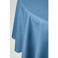 Plain Cotton Round Tablecloth 178 cm Mid