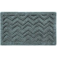 Homescapes Super Absorbent Soft Pattern Thick Bathmat in Grey