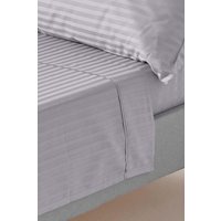 Egyptian Cotton Satin Stripe Flat Sheet 330 Thread Count King Flat