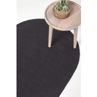 Handmade Woven Braided Oval Rug cm x 80 cm