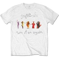 Genesis Turn It On Again T-Shirt in White | Size: Medium
