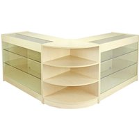 Monstershop Pulsar Maple Shop Counter & Retail Display Set in Beige