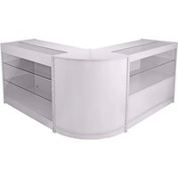 Monstershop Pegasus Brilliant White Shop Counter & Retail Display Set