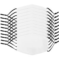Large Face Masks Sublimation Blanks 10 Pack