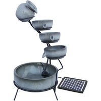 Monstershop Grey 4 Tier Spilling Bowls Water Feature