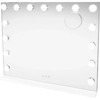 Monstershop LED Bluetooth Mirror - 58 x 46cm in White | Size: 58 x 46 cm
