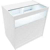 Monstershop LED Retail Shop Counter B900 - White
