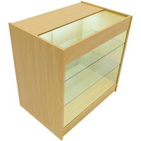 Monstershop LED Retail Shop Counter K900 - Maple in Beige