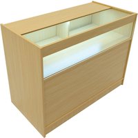 Monstershop LED Retail Shop Counter B1200 - Maple in Beige