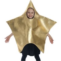 I Love Fancy Dress Shining Star Christmas Nativity Costume in Gold | Size: Small