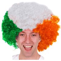 I Ireland Supporters Curly Wig Pack