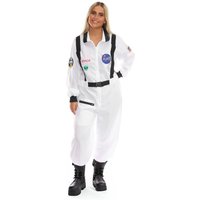 I Love Fancy Dress Women's Astronaut Costume in White | Size: XL